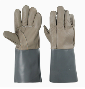 Gants de soudage TIG Vantrex Industries de qualité supérieure en cuir de chèvre premium avec protection anti-éclaboussures de métal fondu, type B, pouce entièrement recouvert - Product Image 1