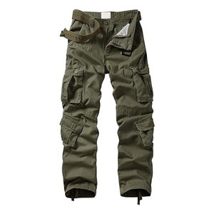 Pantalon cargo pour homme – Pantalon camouflage décontracté pour l'extérieur, coupe ample, pantalon de travail durable avec plusieurs poches pour le rangement - Product Image 1
