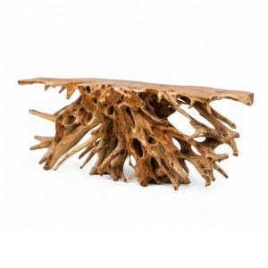 โต๊ะคอนโซลไม้สักแท้ทรงอิสระ ARTERRA PremiumTeak รุ่น Rustic  รักษ์โลก ทนทาน เหมาะสำหรับห้องนั่งเล่น ทางเข้าบ้าน โรงแรม และการตกแต่ง - Product Image 2