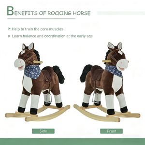 Cavallo a Dondolo in Peluche a Forma di Cowboy per Bambini - Product Image 2