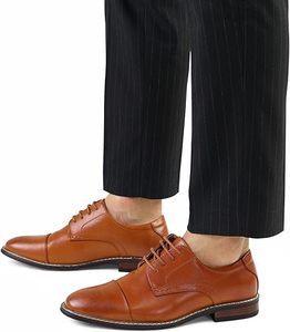 Zapatos de Vestir Formales de Oficina para Hombre, Zapatos de Vestir de Cuero al por Mayor, Zapatos de Vestir Casuales de Verano para Hombre de Alta Calidad con Cordones - Product Image 2