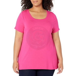 Camisetas de Manga Corta para Mujer, Cuello en V, Diseño Sólido, 100% Algodón, Secado Rápido, Transpirables, con Impresión Digital - Product Image 1