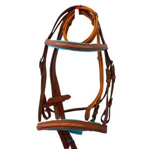 Caballo de calidad premium, puntada de lujo a la moda en banda para la frente y brida para la nariz, precio de venta completo, brida de caballo ligera - Product Image 1