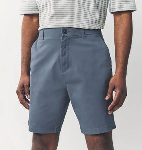 Shorts de sport pour hommes en toile unie, écologiques, à séchage rapide, respirants, taille mi-haute, style hip-hop, avec poches zippées, légers, cinq-quarts - Product Image 1