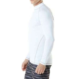 Vêtements de compression pour hommes, rashguard de qualité supérieure, manches longues, séchage rapide, 100% polyester, t-shirt de sport pour le surf, la natation, la gym - Product Image 4