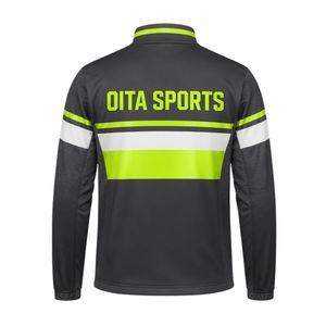 <b>Men</b> Black Lime Green Hockey Activewear <b>Jacket</b> Polyester Sports <b>Jacket</b> Training Wear Outdoor Match Team Performance Clothing - Product Image 2