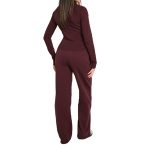 Jogging en molleton durable pour femmes, antistatique, vente en gros, OEM, prix bas, 100% coton, logo personnalisé - Product Image 4