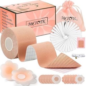 Kit Boobytape 2 Pezzi, Copricapezzoli Invisibili per Coppa A-G, Nastro Adesivo per Sollevamento Seno, Accessori Intimi per Seni Più Grandi - Product Image 1