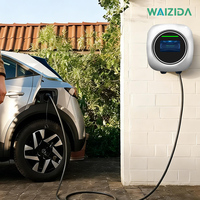 Estación de Carga para Vehículos Eléctricos Inteligente de 22KW, Montada en Pared, con Tarjeta RFID