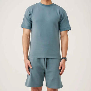 Conjunto de Camisa y Pantalones Cortos de Verano para Hombre, Ligero, Estilo Hip Hop, Personalizable, en Tela Suave, Tallas Disponibles en Línea, Estampado Sólido, Precio Razonable - Product Image 2