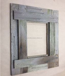 Marcos de fotos de madera natural Marco de fotos de mesa inspirado en pantalla vertical u horizontal con alfombrilla de La India - Product Image 1