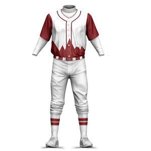 Ensemble de maillot et pantalon de baseball personnalisés avec impression par sublimation pour l'entraînement et les matchs, léger et performant, uniforme de baseball pour hommes - Product Image 2
