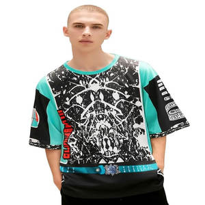 Camiseta Holgada Extra Grande HIC, con Hombros Descubiertos, 340g, Cuello Redondo, Camiseta Resistente con Estampado, Camiseta para Conducir - Product Image 3