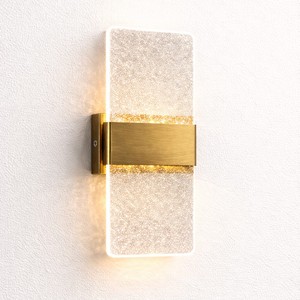 CG-005G-2 Outdoor/Indoor LED Wall Lamp with Sparkling <b>Light</b> Effect Acrylic <b>Shade</b> - Product Image 1