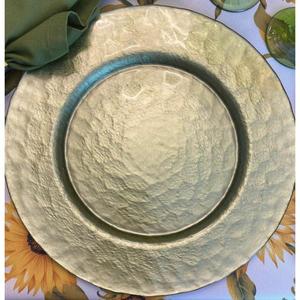 Plato decorativo negro con textura en relieve de abeja y plato base decorativo para eventos festivos, suministros de mesa y vajilla. - Product Image 5