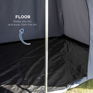 Tienda de campaña tipi azul con porche, fácil de instalar, para 2-3 personas, ideal para senderismo al aire libre - Product Image 4