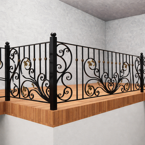 Barandillas de Balcón y Escaleras de Villa en Hierro Forjado y Acero Inoxidable Personalizadas con Acabado de Superficie Lisa Resistente al Óxido - Product Image 5