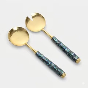 <b>Kitchen</b> Service Metal Salad Server Set Stainless Steel Salad Serving Spoon Fork <b>Kitchen</b> Dining <b>Table</b> Use - Product Image 6