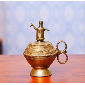 Heavy <b>brass</b> square nautical maritime cabin <b>lantern</b> with glass panels and chain detail, available at wholesale prices. - Product Image 5