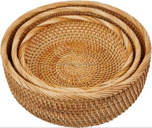 Cesta de Almacenamiento Multifuncional, Ecológica, de Ratán Natural, Duradera, Decorativa, Redonda, Tejida a Mano, para Guardar Juguetes de Niños - Product Image 2