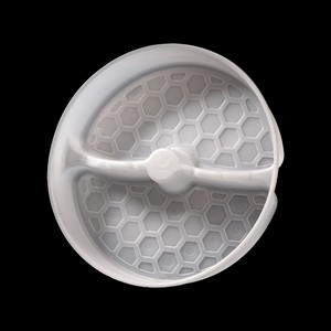 Plateau rond en plastique PP à 2 compartiments, qualité supérieure, pour gobelets et bols en papier, échantillon disponible, vente en gros - Product Image 1