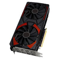 New Gaming Graphics Card with RX5700 GPU 8GB GDDR6 Memory 256Bit PCIe 4.0 X16 Interface Fan Desktop PC