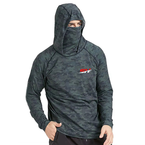 Sudadera con Capucha de Pesca de Manga Larga para Hombre con Protección Solar, Secado Rápido, Ligera, para Pesca, Navegación y Camping - Product Image 1