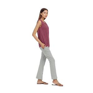 High Quality Quick Dry Women's Yoga Tank Top Jersey Fabric Crew Neck Gym Fitness Sport Running Athletic Workout T-Shirt - Product Image 4