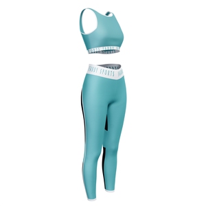 Wholesale High Waist Yoga Set Women 2 Piece Gym Outfits Seamless Leggings Sports Bra Fitness Activewear Workout Clothing Set - Product Image 1