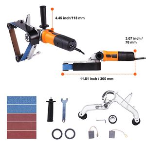 Levigatrice a Nastro Professionale da 1000W, 6 Velocità Variabili 1100-3200rpm per Levigatura del Legno, 110V - Product Image 3