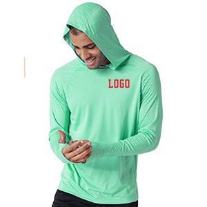 Hoodie de pêche pour homme UPF 50, séchage rapide, manches longues, protection solaire, respirant, léger, performance extérieure, personnalisable - Product Image 5