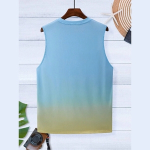 เสื้อกล้ามซับลิเมชั่นผู้ชายรุ่นใหม่ปี 2026 สไตล์อเมริกันทันสมัย เสื้อยืดออกกำลังกายแบบไม่มีแขน เสื้อผ้าฟิตเนสเนื้อผ้าบางเบา - Product Image 2