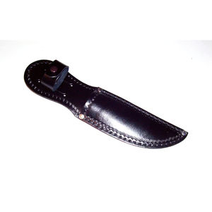 Funda de cuero hecha a mano para cuchillo, funda para cuchillo de exterior, soporte para cuchillo de hoja fija, funda para cuchillo con presilla para cinturón, funda para cuchillo de camping. - Product Image 1