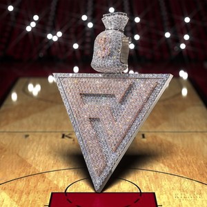 Colgante de Lujo Triangular con Diamantes de Moissanita VVS, Joyería Hiphop Iced Out, Letra Inicial, Plata 925, Colgante Personalizado de Moissanita Hiphop - Product Image 2