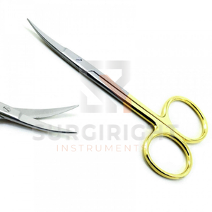 Tijeras de microdisección Iris, manuales, de acero inoxidable de alto brillo, reutilizables, instrumento quirúrgico de precisión, Clase I, OEM, Blush, CE - Product Image 5