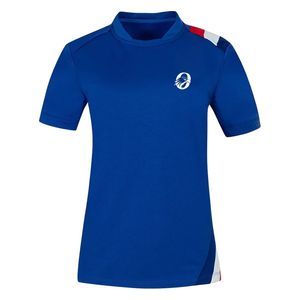 Blue Women Rugby Jersey Short Sleeve Team <b>Shirt</b> Athletic Sports Uniform Match Training Wear Outdoor Game Apparel Clothing - Product Image 1