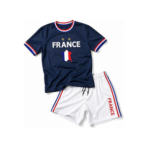 Men's National Flag Soccer <b>T</b> <b>Shirt</b> and Shorts Set Nation Pride Athletic Sportswear Match Day Fan Lightweight Summer - Product Image 1