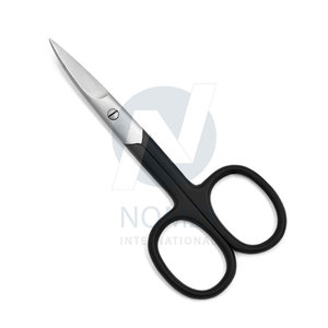 Ciseaux de beauté incurvés en acier inoxydable de qualité supérieure pour les soins des sourcils et des cuticules, pour droitiers - Product Image 6