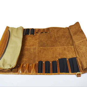 Bolsa de Cuero de Lujo para Cuchillos con Logotipo Personalizado, Resistente, a Prueba de Olores, Organizador Culinario, Estuche de Viaje LBKR-0040 - Product Image 1