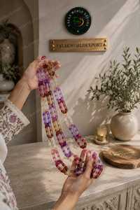 Décoration murale en chaîne de résine acrylique moderne faite à la main, couleur personnalisée, décoration de la maison pour Ramadan, anniversaire, finition mate - Product Image 2