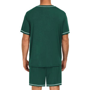 Produit en promotion : Ensemble t-shirt à manches courtes et short pour homme / Ensemble jogging en coton pour homme été 2024 - Product Image 3