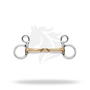 Mors Baucher Savor Gold Snaffle pour l'entraînement et le contrôle à l'équitation - Product Image 1