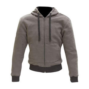 Sweat-shirt de moto pour homme OEM avec fermeture éclair argentée et doublure en aramide, coupe-vent, style de sécurité - Product Image 6