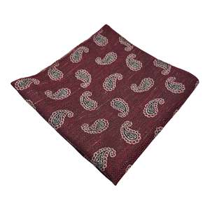 Conjunto combinado de cachemir y corbata de Cachemira de talla grande para mujer con patrón amplio de Paisley - Product Image 4