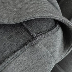 TANVEX Sudaderas con capucha personalizadas de tejido grueso con cremallera bidireccional para hombre, sudaderas lisas extragrandes de felpa gruesa - Product Image 3
