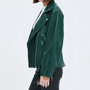 Women Genuine <b>Leather</b> <b>Jacket</b> Quilted Woven <b>Jacket</b> Heated Slim Fit <b>Long</b> Sleeve Outerwear with Padded Lining <b>Leather</b> Women <b>Jackets</b> - Product Image 4