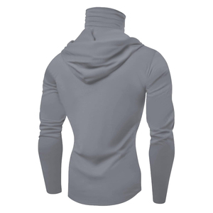 Prix d'usine – Nouveau pull de pêche gris à manches longues pour homme avec masque intégré, protection solaire UPF 50, anti-UV, séchage rapide – OEM ODM - Product Image 3