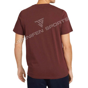 Camiseta Deportiva Informal para Hombre, de Algodón, Cuello Redondo, Lisa, Transpirable, Ligera, de Secado Rápido, para Gimnasio y Fitness, 240 g/m² - Product Image 6