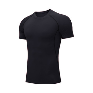 T-shirt de compression personnalisé à séchage rapide, sous-vêtement technique pour la gym, le sport, l'entraînement et le fitness, coupe ajustée pour homme - Product Image 5