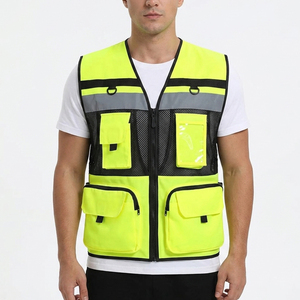 Gilet de travail haute visibilité réfléchissant et respirant pour les travailleurs du bâtiment, gilet de travail haute visibilité pour hommes et femmes - Product Image 1